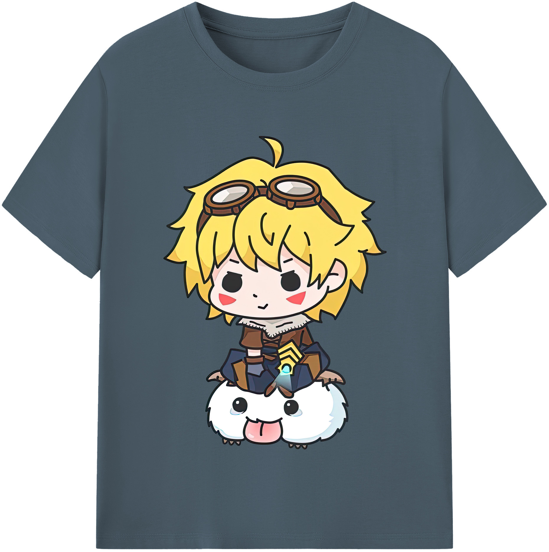リーグ・オブ・レジェンド League of Legends LOL 綿100％半袖Tシャツ（フロントプリント）